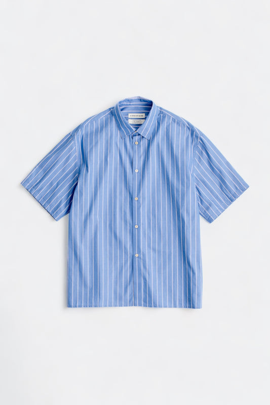 A Kind Of Guise - Elio Shirt (Blue Riviera Stripe)
