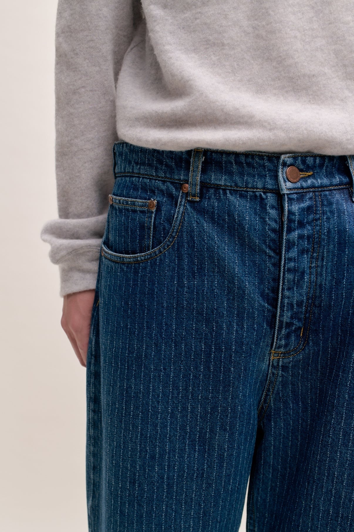 A Kind Of Guise - Terek Jeans (Ribbed Blue Denim)