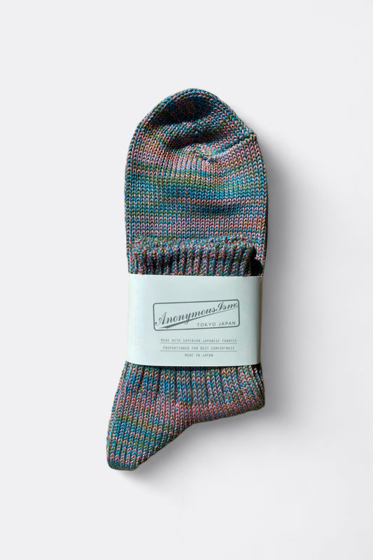 Chaussettes Anonymous Ism - 5 Color Mix Q (0046 Aqua Blue)