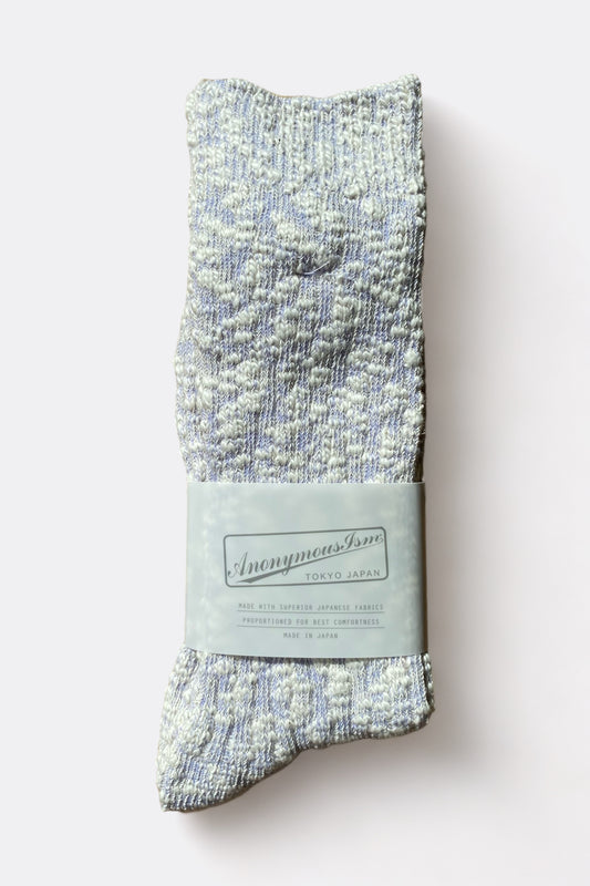 Chaussettes Anonymous Ism - Light Slub Crew (0053 Lavender)
