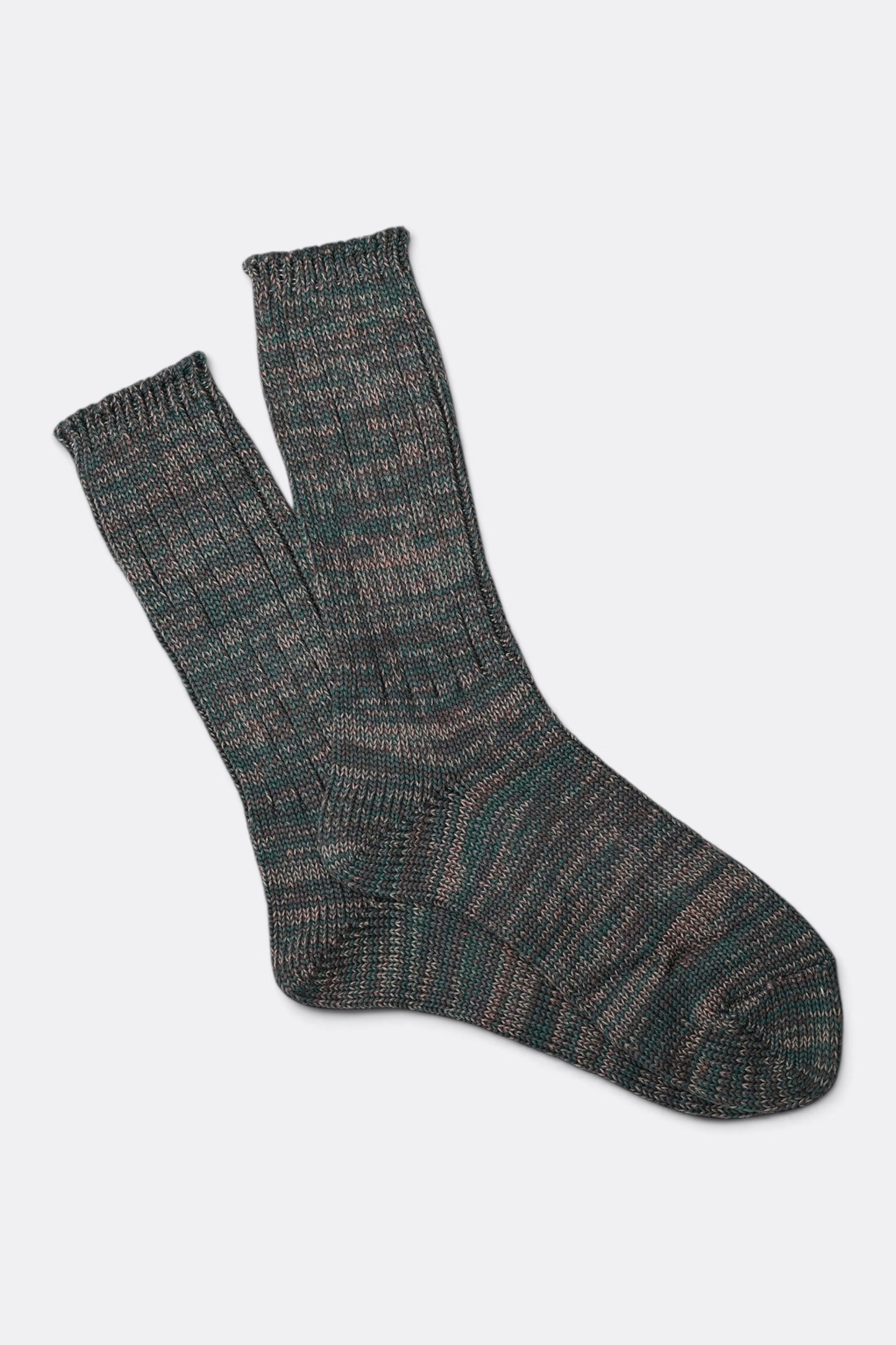 ANONYMOUS ISM 5 Color Mix Crew Army | Chaussettes Japonaises Premium | Edgar Bdx