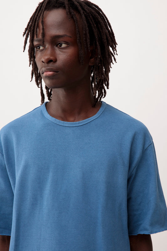 Arpenteur T-Shirt Pontus Woad | Tricot Rachel Teinture Pastel Made in France | Edgar Bdx
