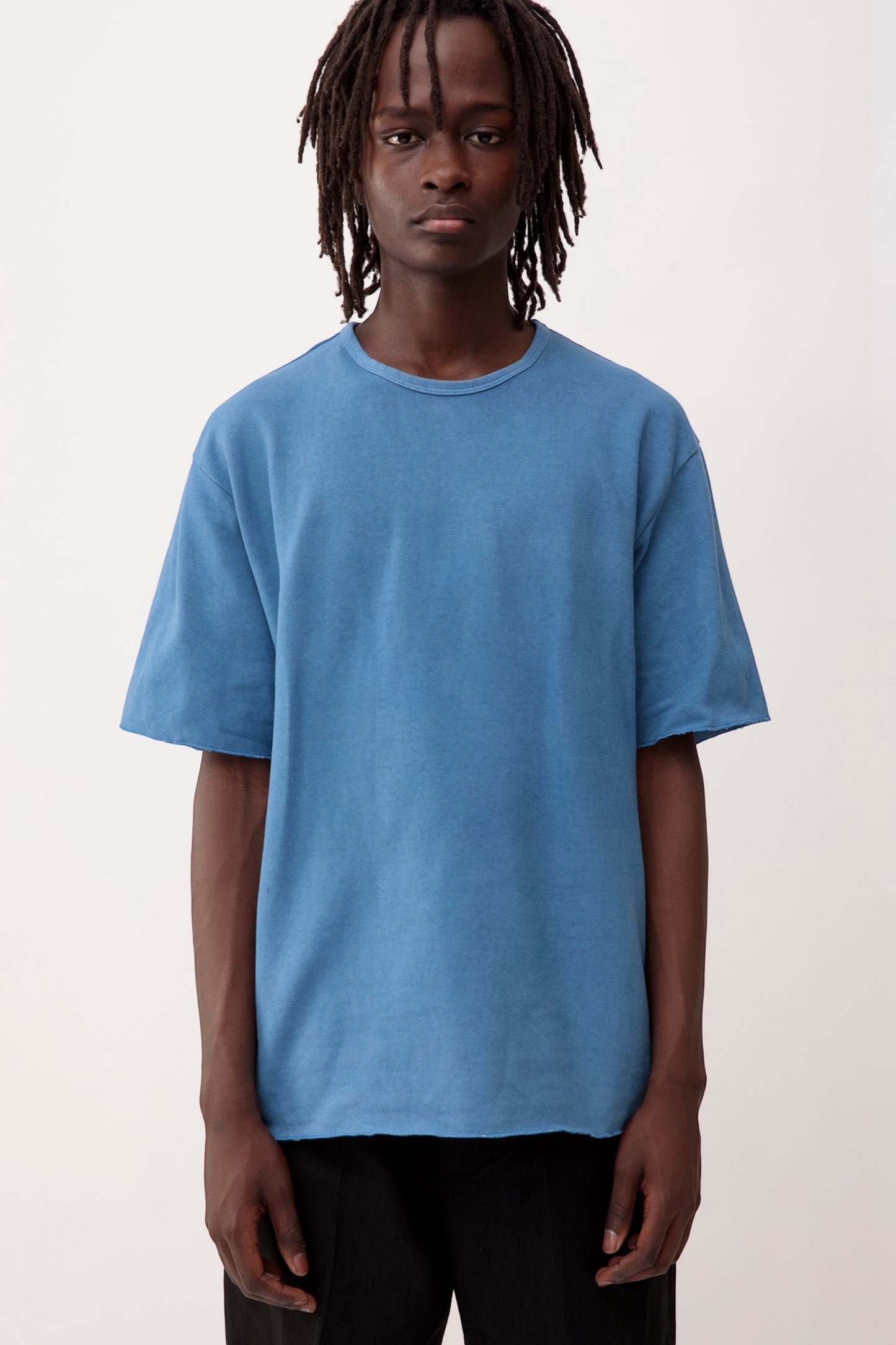 Arpenteur T-Shirt Pontus Woad | Tricot Rachel Teinture Pastel Made in France | Edgar Bdx