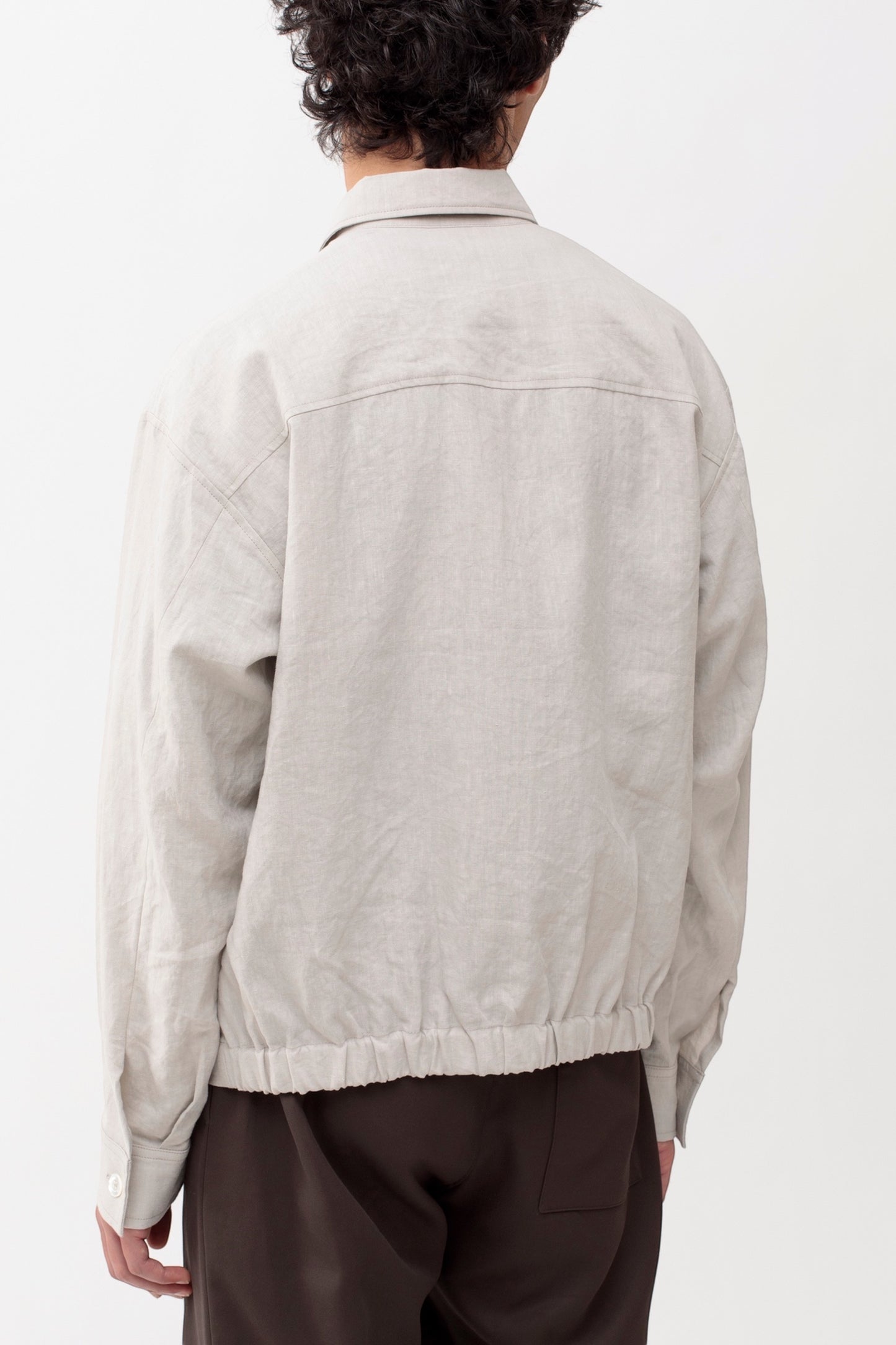 Arpenteur Sigma Greige | Veste Lin Cupro Made in France | Edgar Bdx
