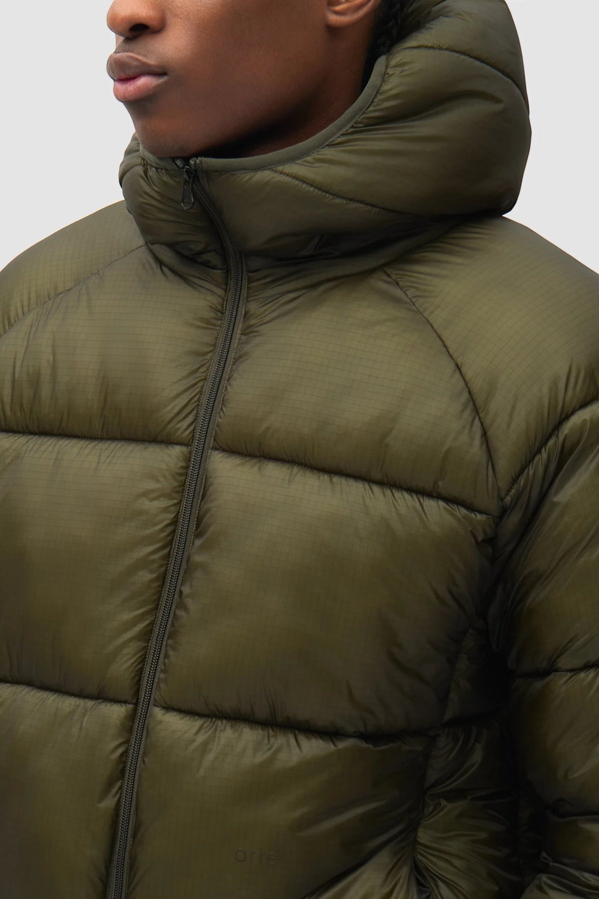 ARTE ANTWERP Ripstop Hooded Puffer Green | Edgar Bdx