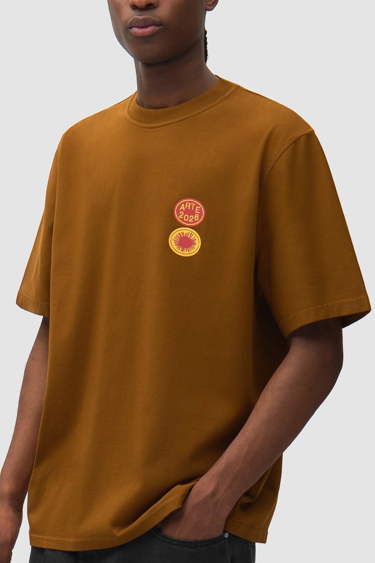 ARTE ANTWERP Sun Stamp T-Shirt Brown | Edgar Bdx