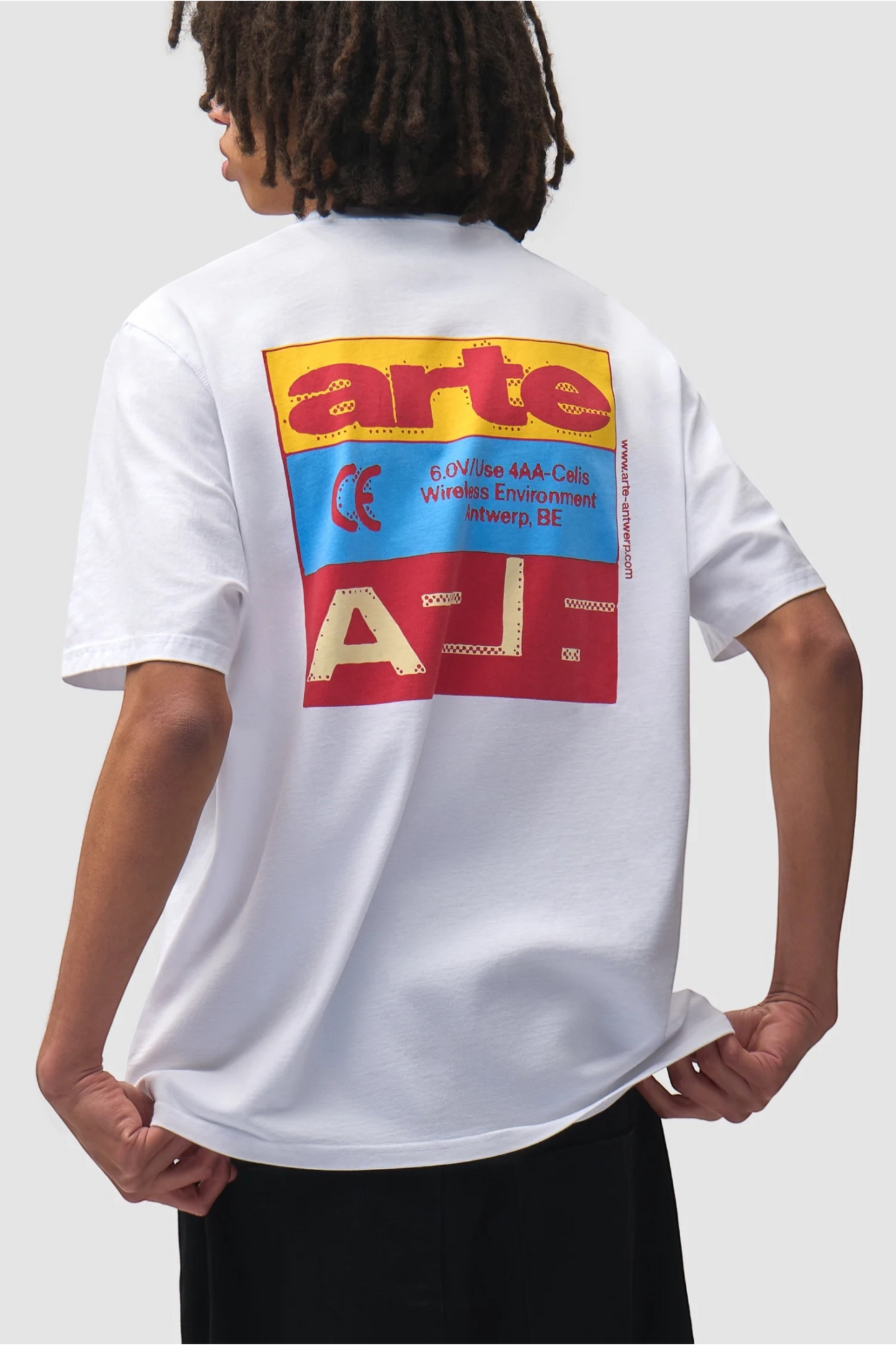 ARTE ANTWERP Tricolor Serial T-Shirt White | T-Shirt Coton Premium | Edgar Bdx