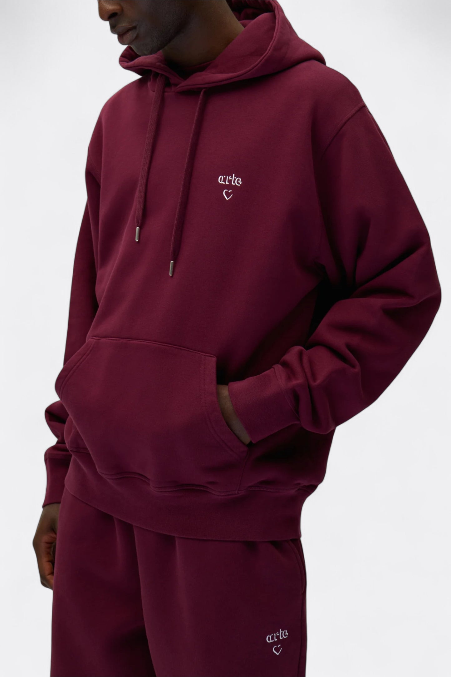 Arte - Arte Heart Hoodie (Bordeaux)
