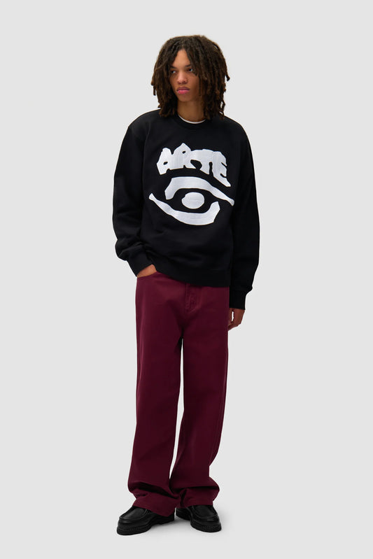 Arte - Back Pocket Graphic Pant (Bordeaux)