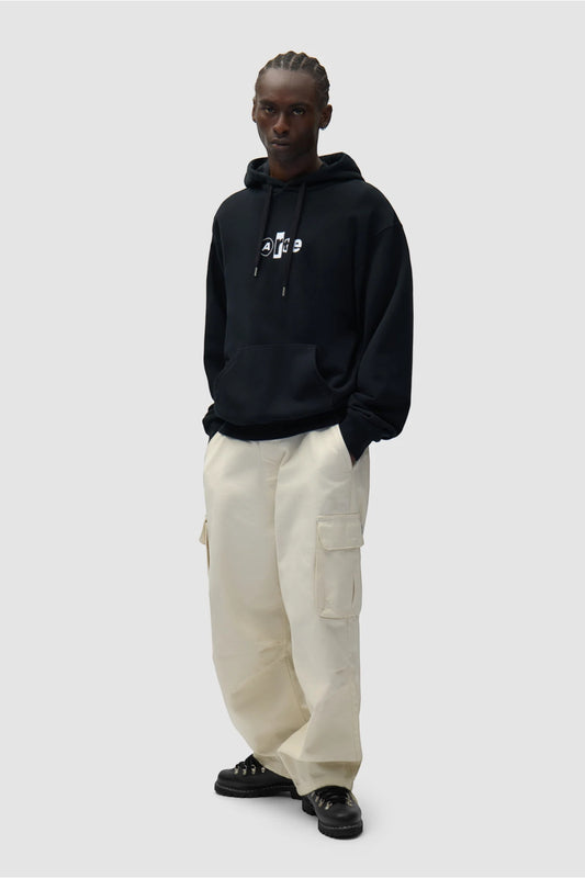 Hoodie Arte Black - Logo Collage - Coton Premium Portugal