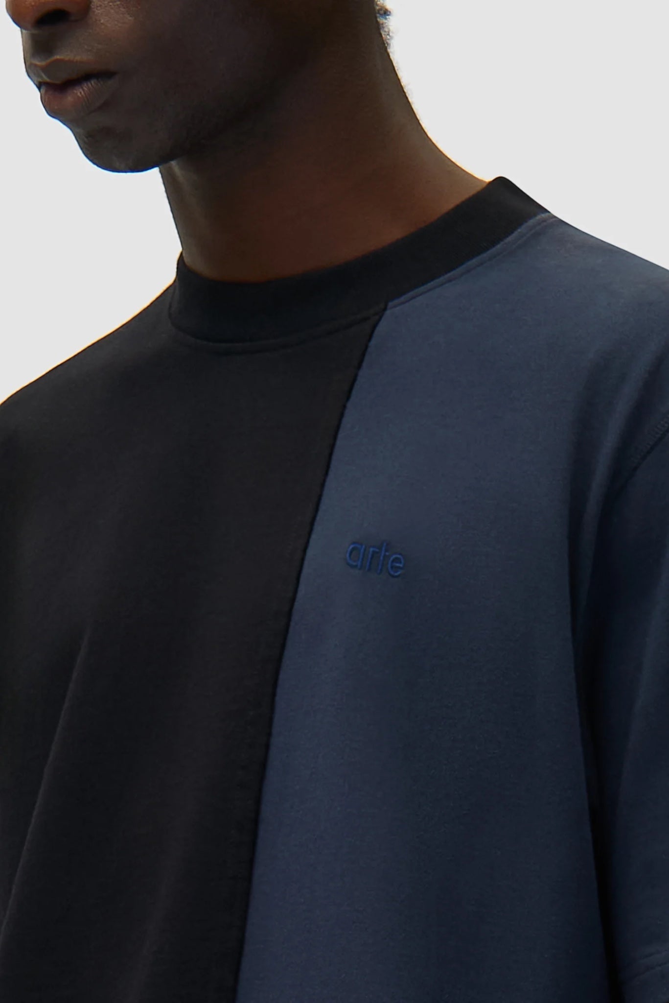 T-Shirt Arte Navy Black - Duo Colour - Coton Premium Portugal