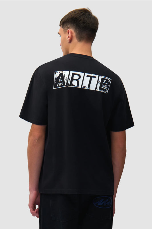 T-Shirt Arte Noir - Faded Back Print - Coton Premium Portugal