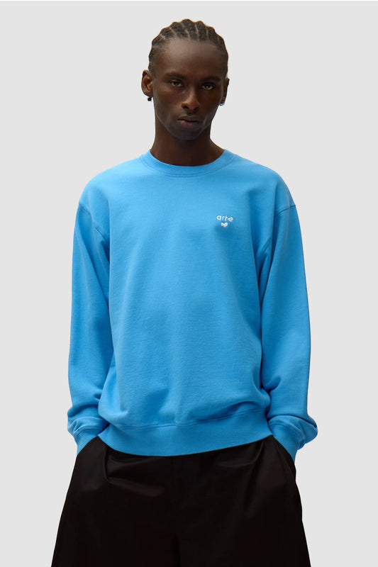 Crewneck Arte Blue - Logo Cœur - Coton Premium Portugal