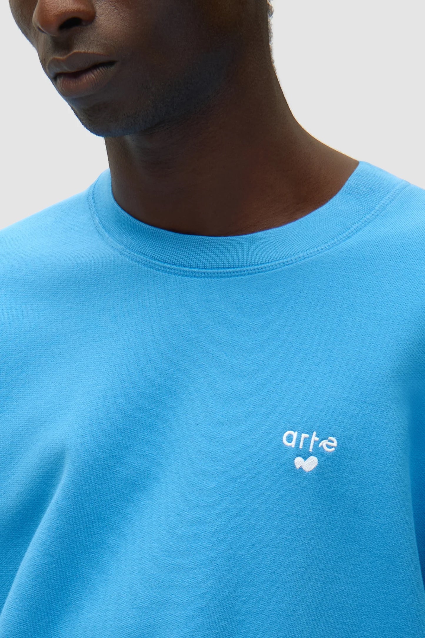 Crewneck Arte Blue - Logo Cœur - Coton Premium Portugal