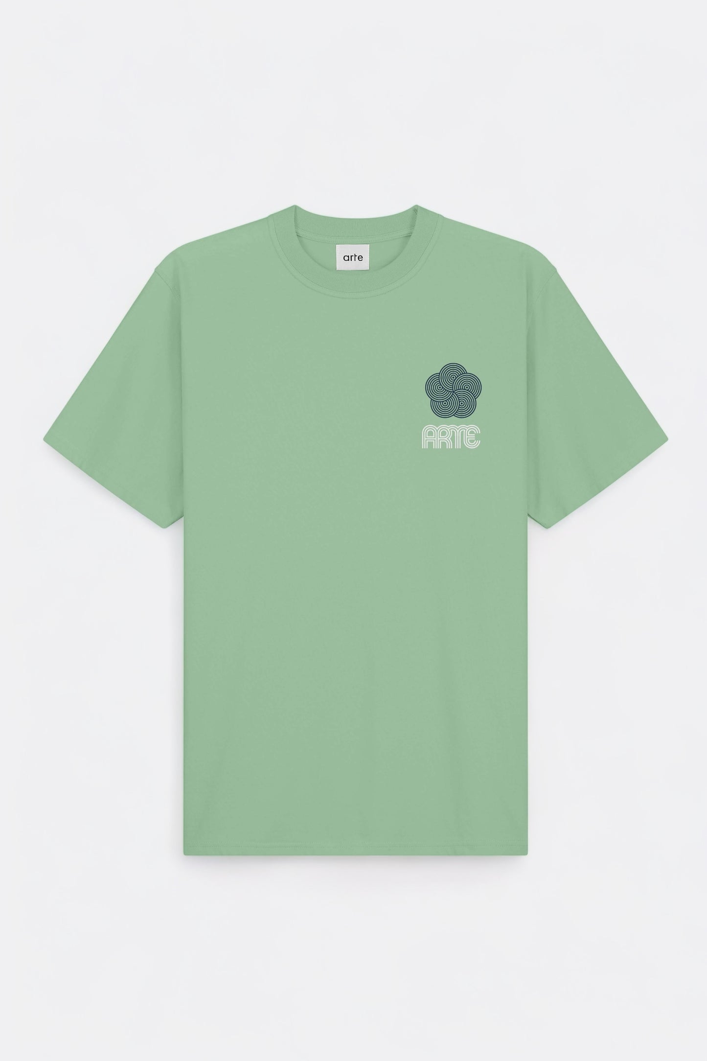 Arte - Teo Circle Flower T-shirt (Green)