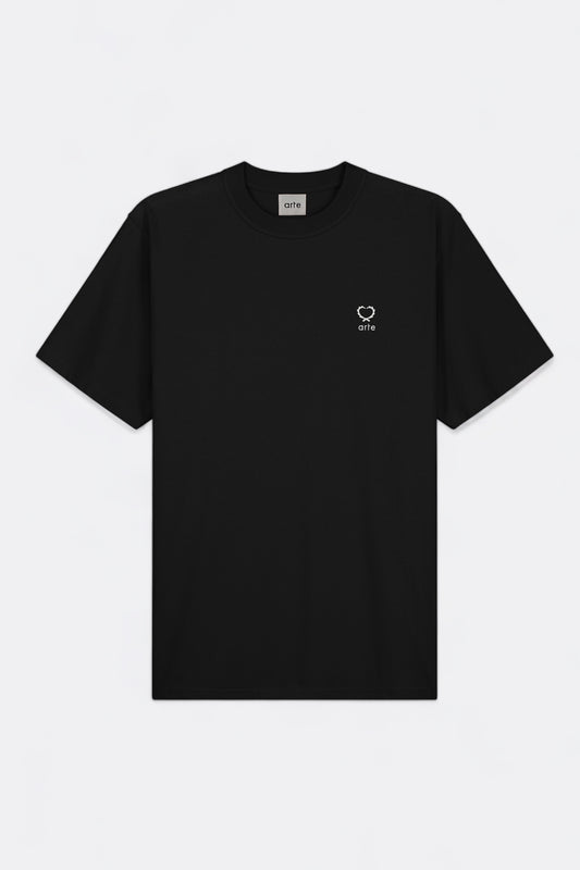 Arte - Teo Small Heart T-shirt (Black)
