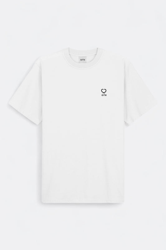 Arte - Teo Small Heart T-shirt (White)