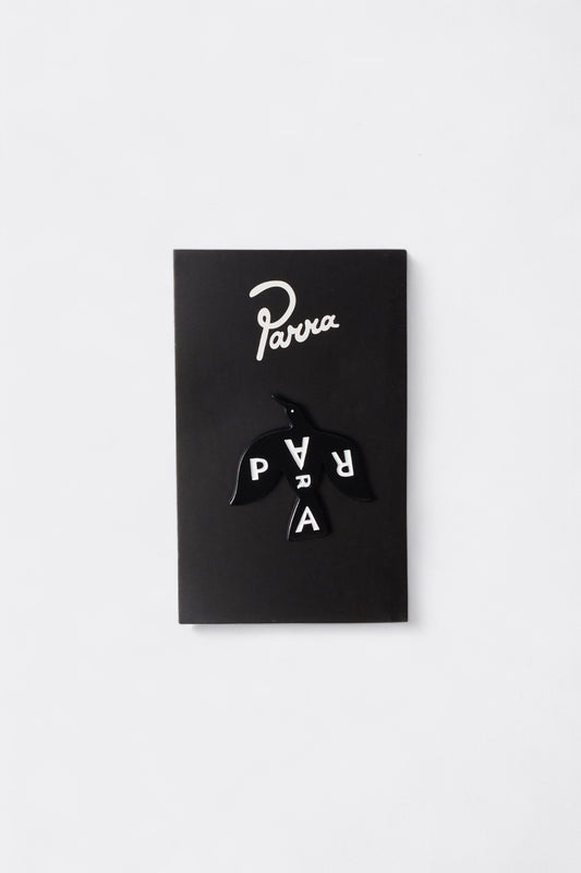 By Parra - Crow Enamel Pin (Black)