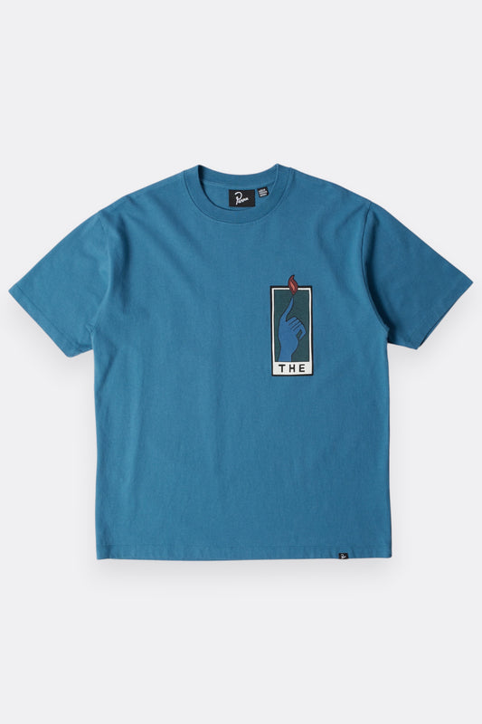 By Parra Hands Of Time T-Shirt Blue | T-Shirt Sérigraphie Premium | Edgar Bdx
