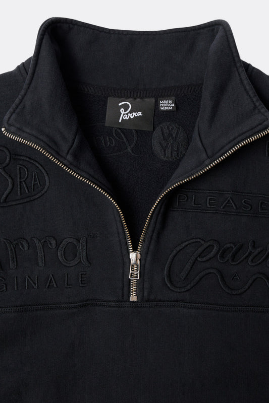 By Parra - Media Training Quarter Zip Pullover (Black)
