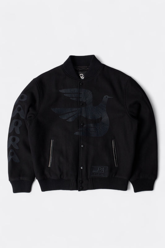 By Parra - Not Movie Quality Varsity Jacket (Black)