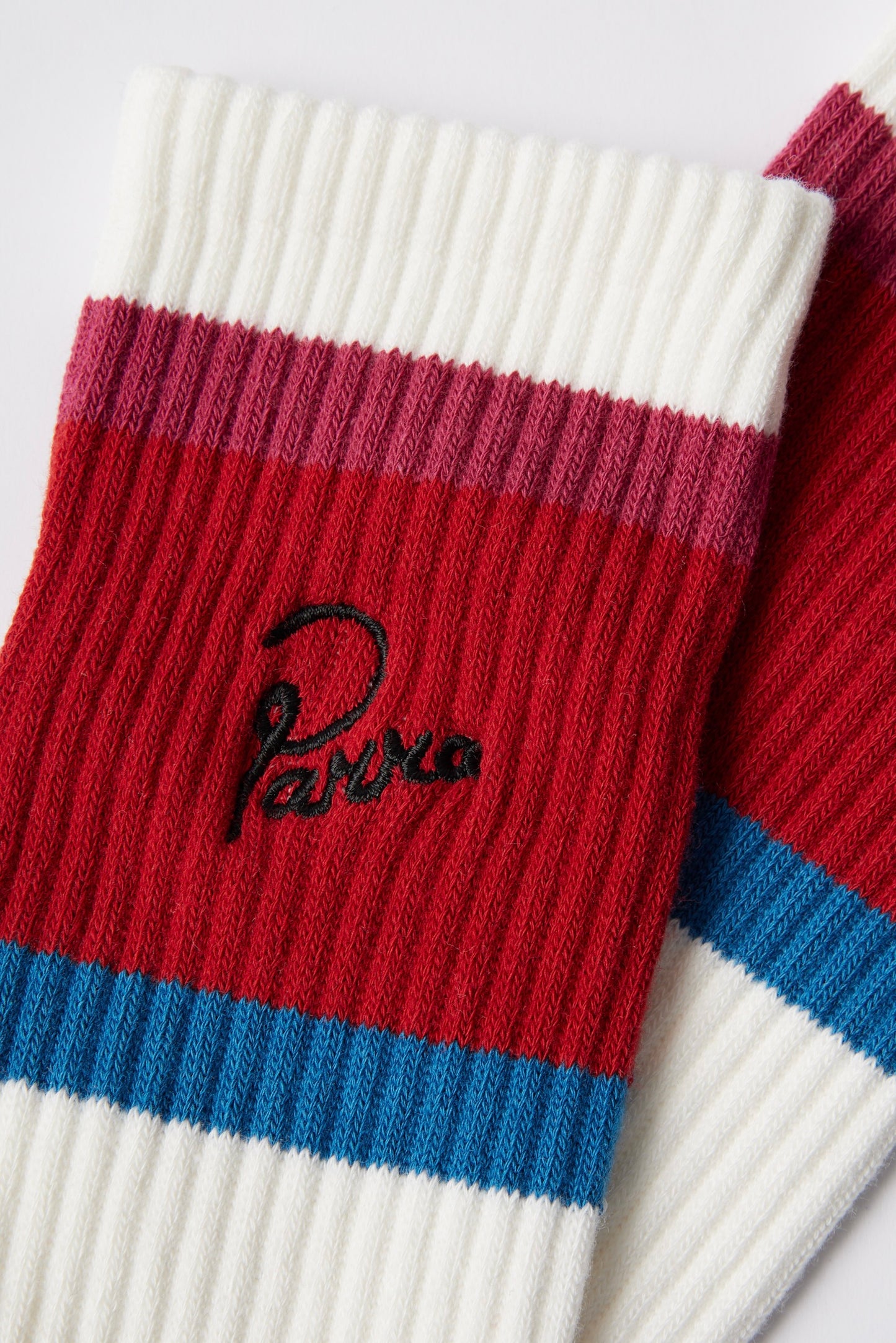 By Parra - Signature Striped Crew Socks (Red)