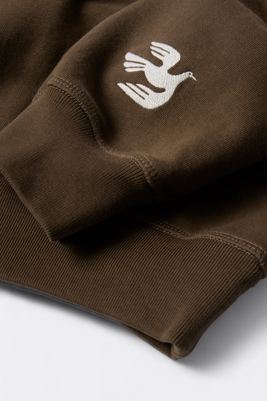 By Parra - Weird Trad Logo Crew Neck Sweatshirt (Brown)