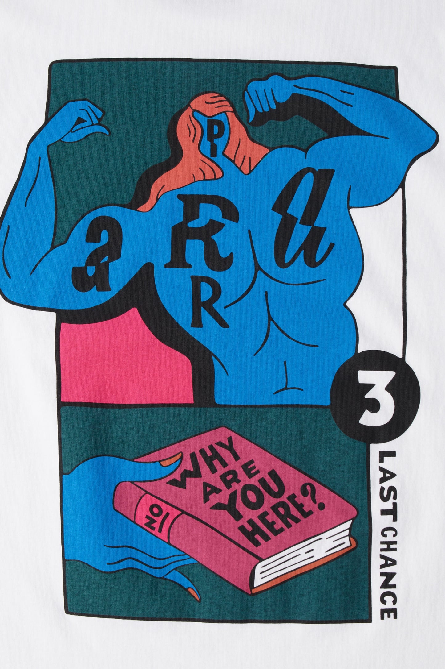 By Parra - Why Are You Here T-Shirt (White)