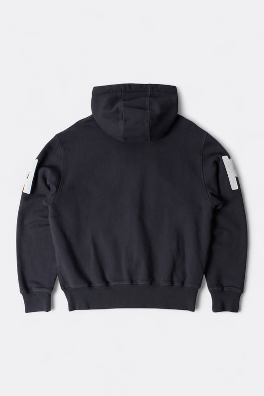 By Parra - Word Salad Zip Hooded Sweatshirt (Dark Navy)