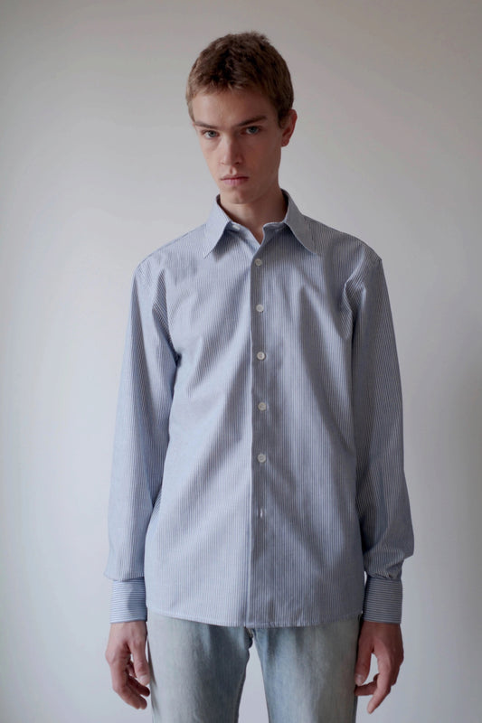 CAMISAS MANOLO Camisa Shirt Blue White Stripes | Chemise | Edgar Bdx