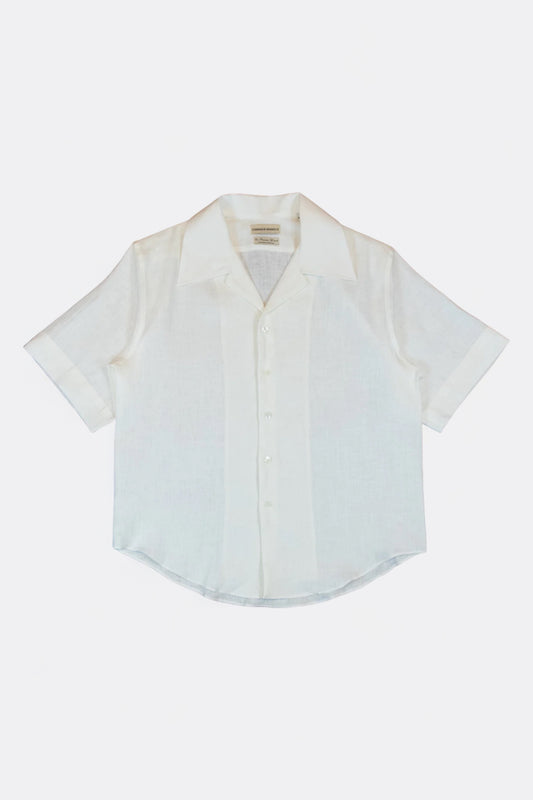 Camisas Manolo - School Shirt (Off White Linen)