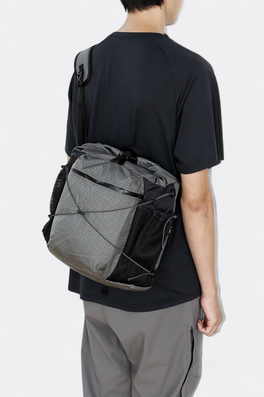 CAYL - Rolltop Cross Bag (B-Grid Grey)