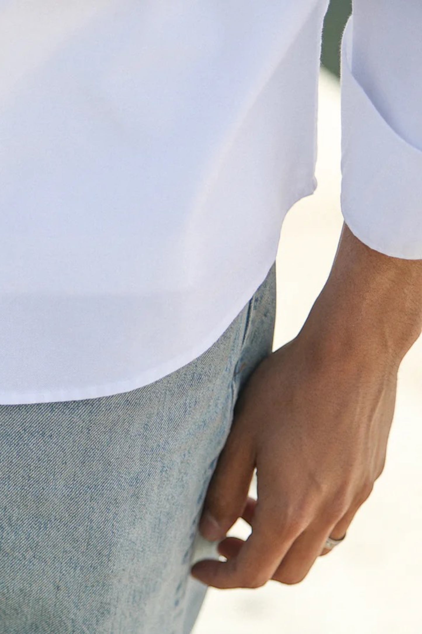 Chemise Drapeau Noir Blanche - Oxford Modern Shirt Coton