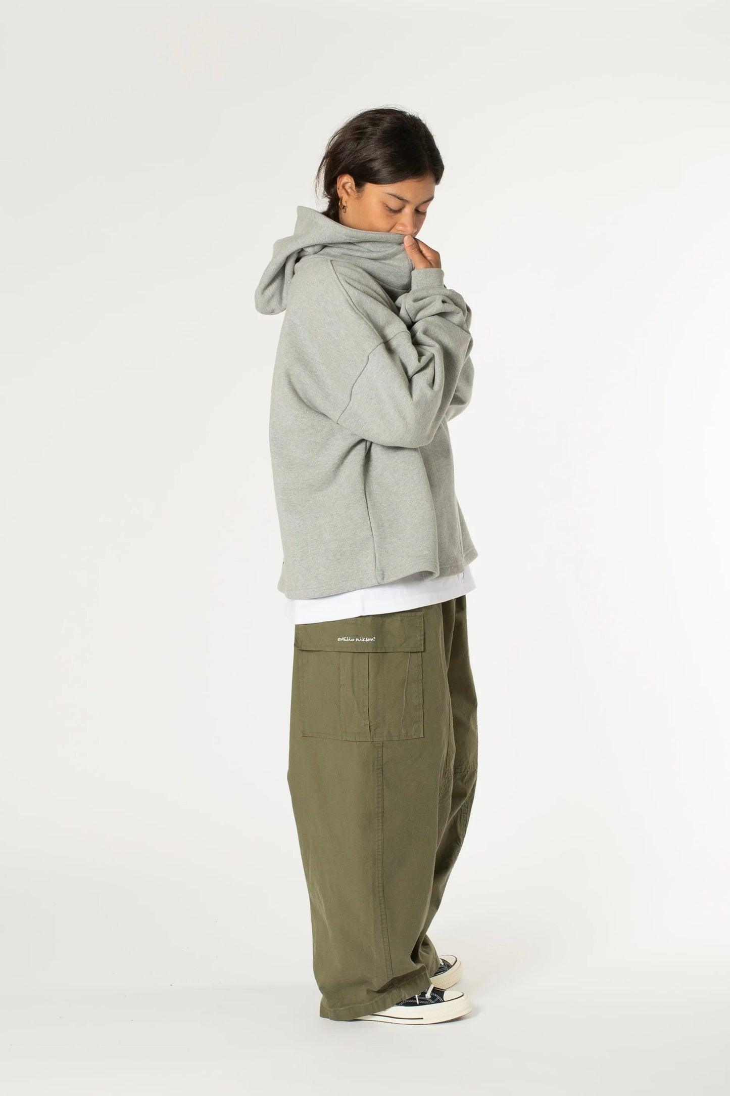 Estudio Niksen - Boxy Zip-up Hoodie (Grey)