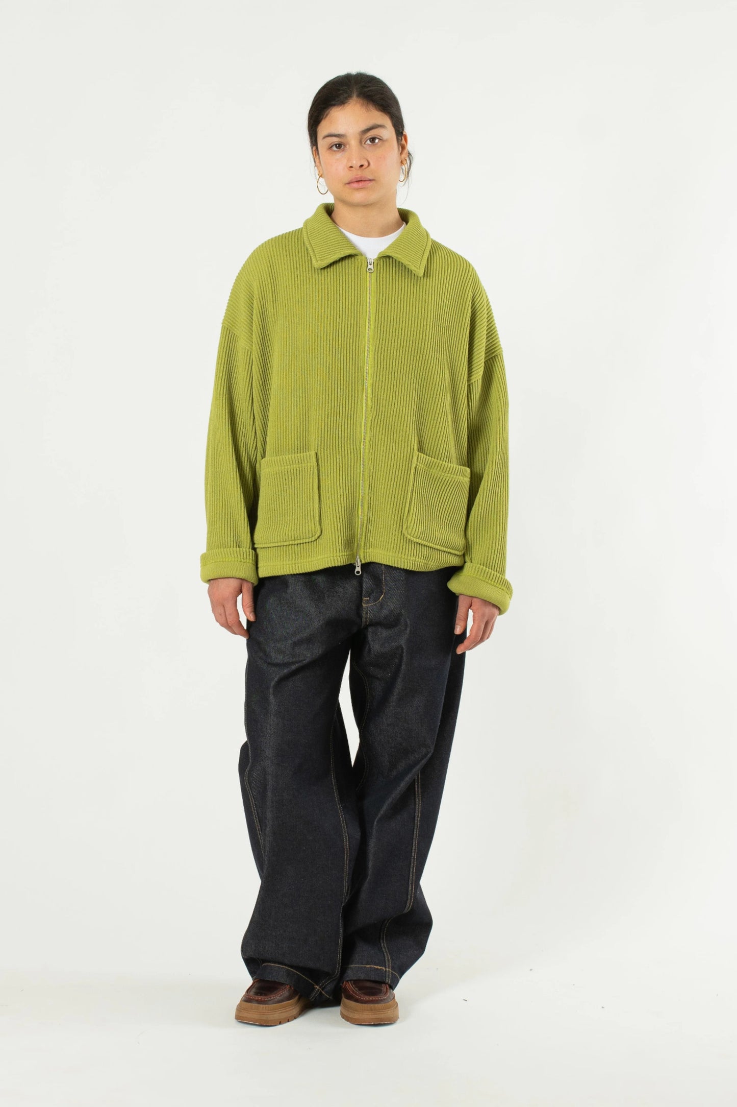 Estudio Niksen - Double-Zip Pocket Sweater (Pistachio)