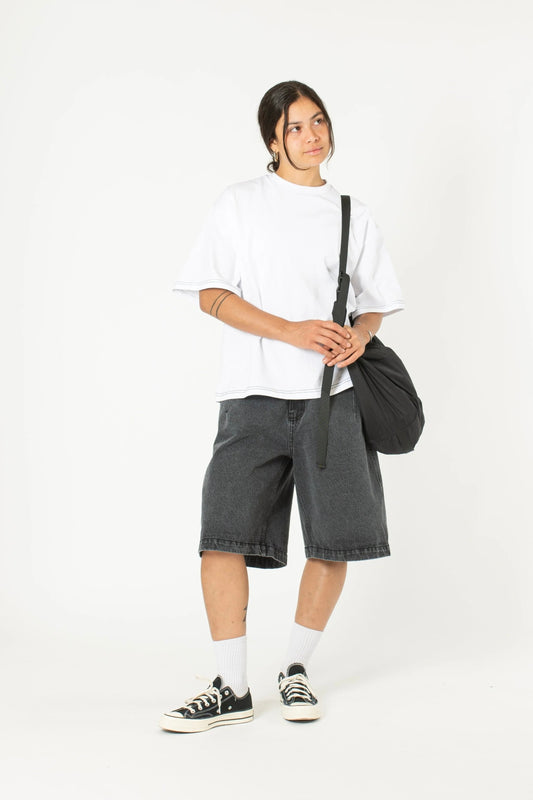 Estudio Niksen - Half-Dart Denim Shorts (Black)