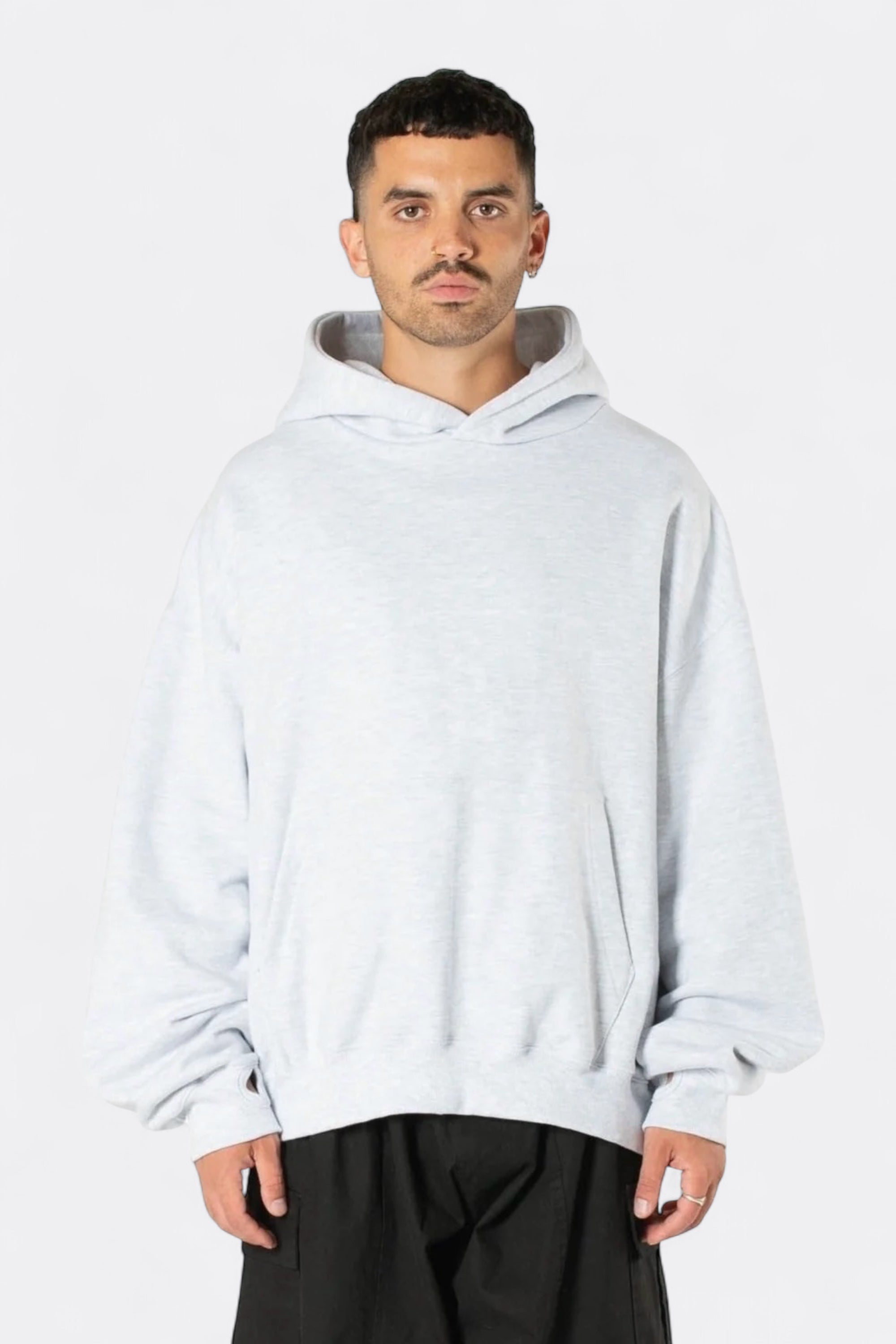 Estudio Niksen - Signature Thumb Hoodie (Light Grey)