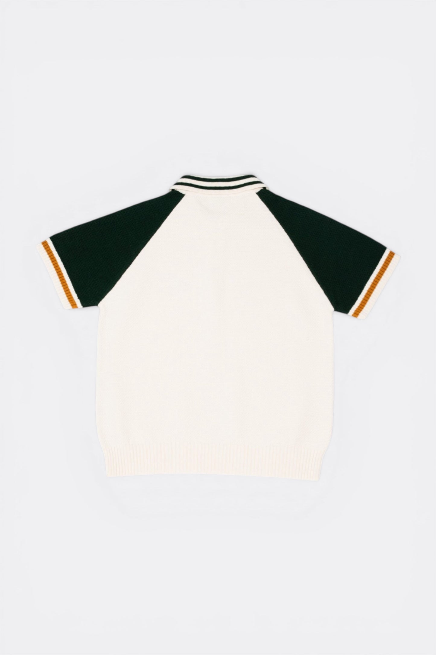 Goodies Sportive Biker Premium Knit Green Ecru | Tricot Coton Brodé Portugal