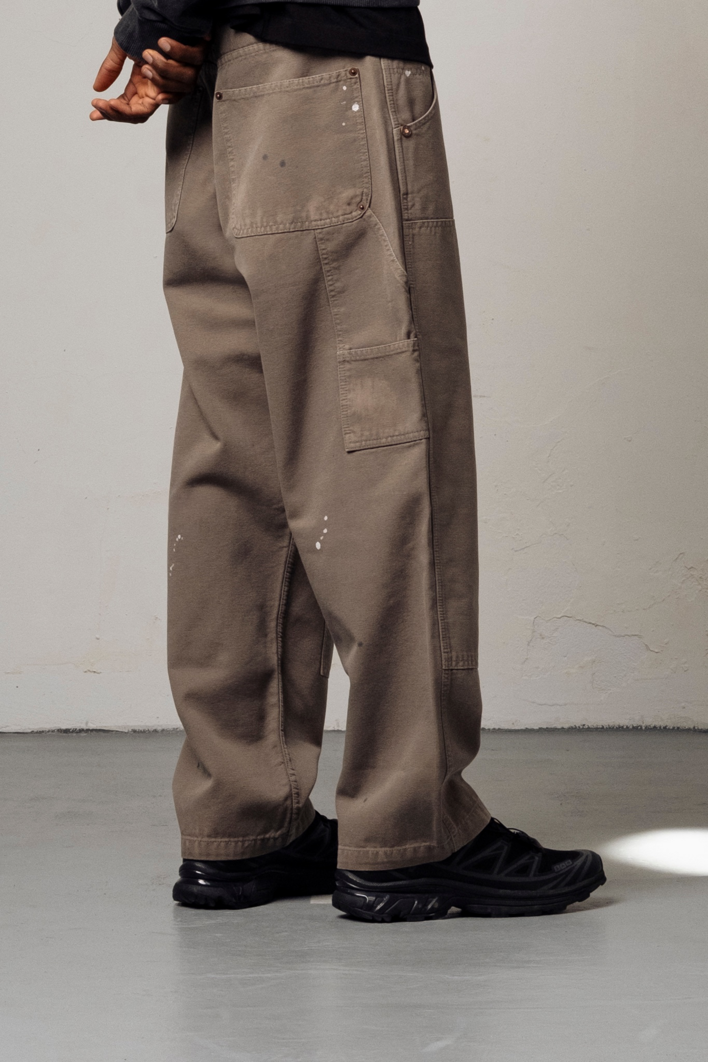 GOODIES SPORTIVE Dirty Pants Grey | Pantalon Carpenter Coton Canvas | Edgar Bdx