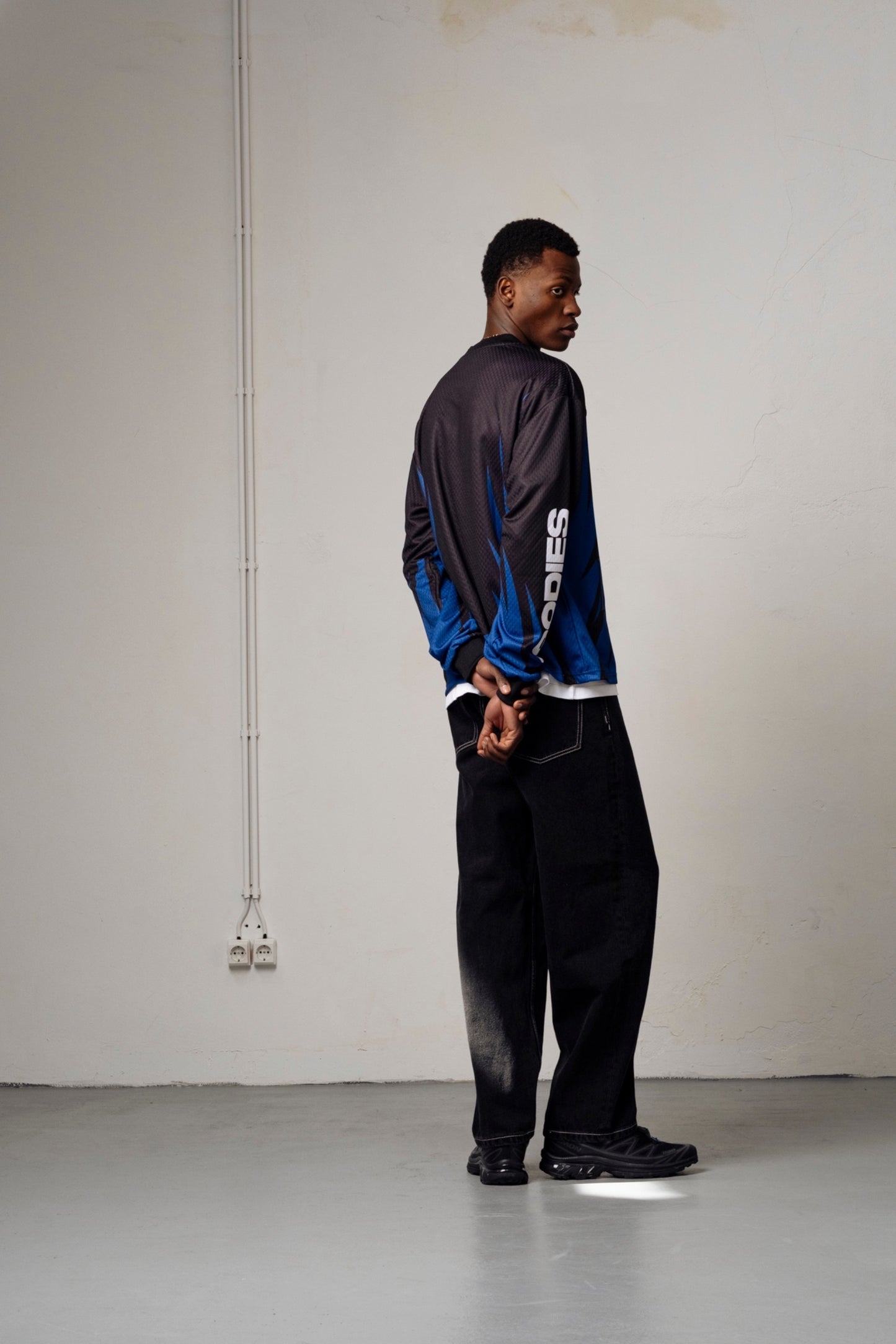 GOODIES SPORTIVE Internship BMX Longsleeve Black | Polyester Recyclé Motif | Edgar Bdx