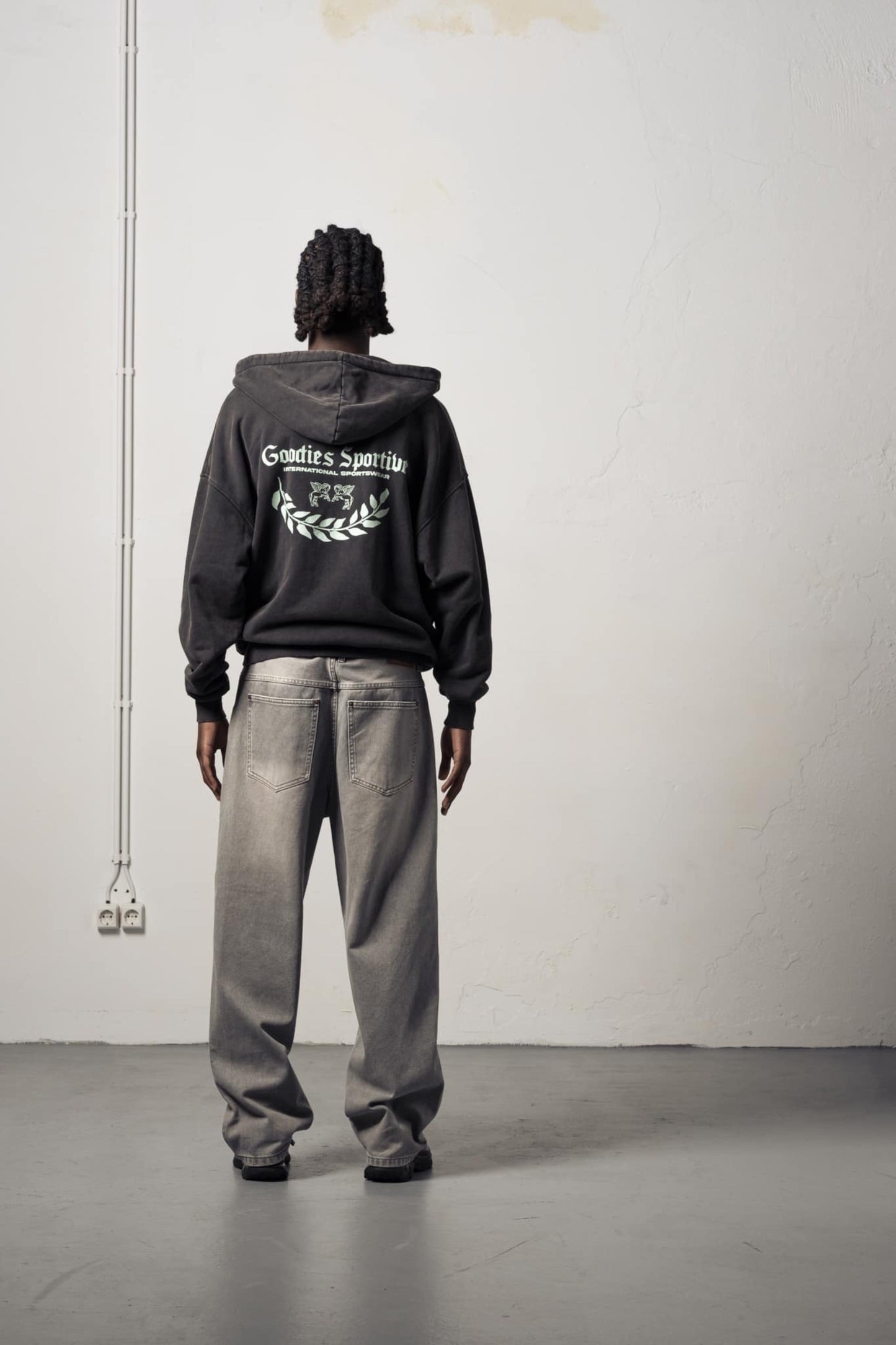 Pantalon Wide Leg Gris - Streetwear Premium Goodies Sportive | Edgar Bdx