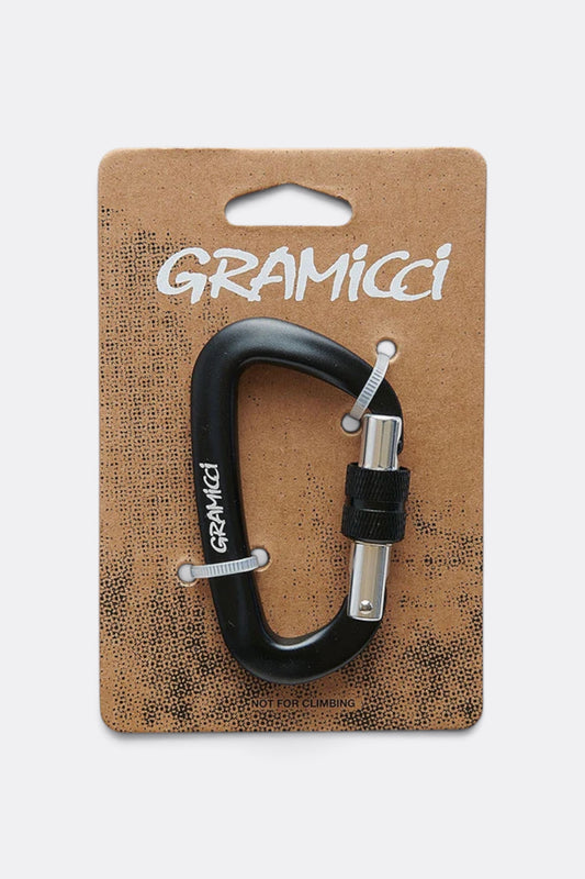 GRAMICCI Carabiner Black | Mousqueton Aluminium Anodisé Outdoor | Edgar Bdx