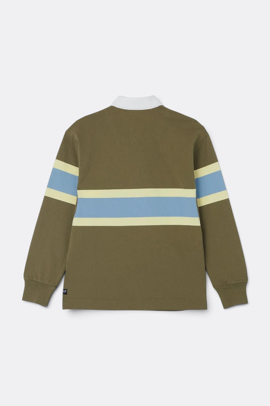GRAMICCI Langdon Rugby Shirt Winter Olive | Coton Jersey | Edgar Bdx