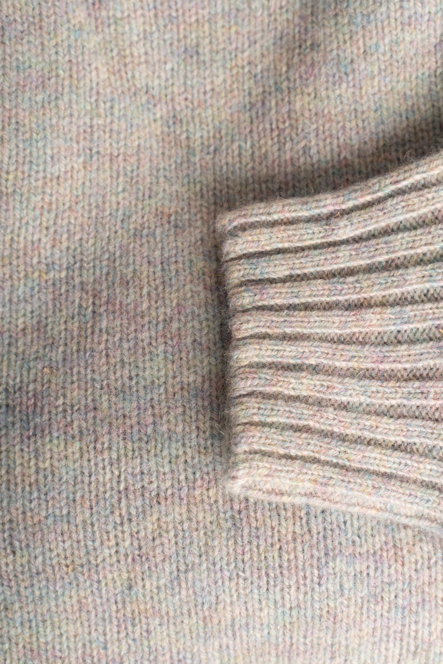 Harley Of Scotland - Pull Shetland Col Rond (Aurora)