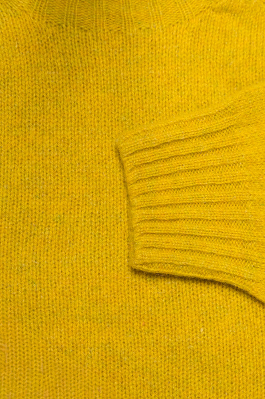 HARLEY OF SCOTLAND Pull Shetland Col Rond Citrine | Edgar Bdx