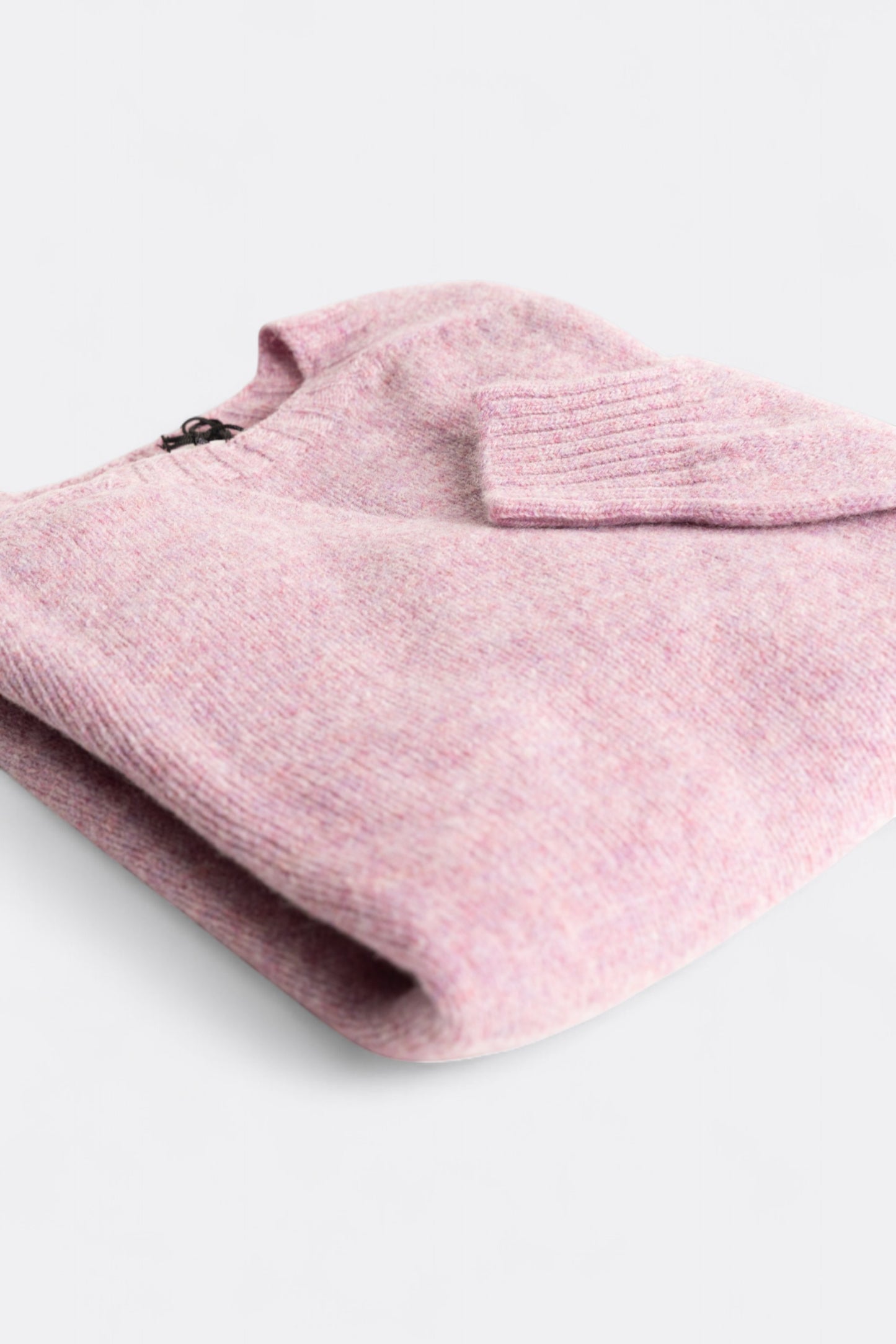 Harley Of Scotland - Pull Shetland Col Rond (Sweetpea)