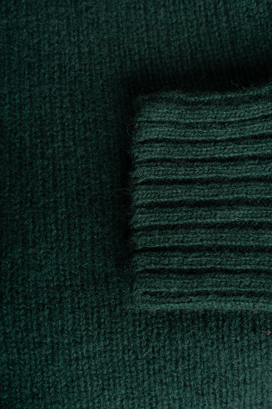 Harley Of Scotland - Pull Shetland Col Rond (Tartan)