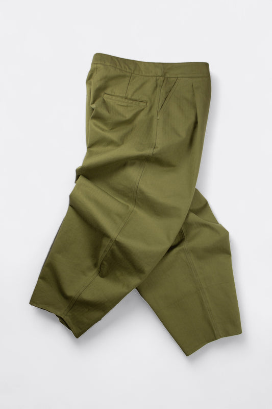 Hiklo - Ishimori Pant (Herringbone Olive)