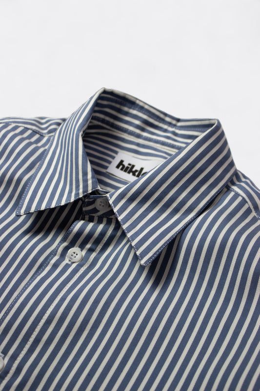 Hiklo - Yokima Shirt (Blue / White Stripe)