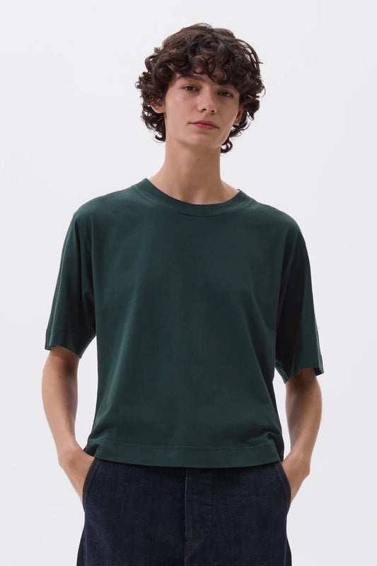 Margaret Howell - MHL. Simple T-Shirt Organic Cotton Linen Jersey (Algae)